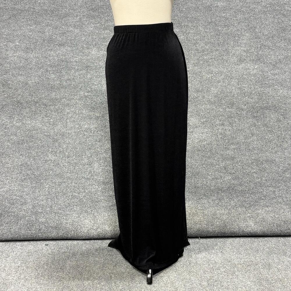 Joseph Ribkoff Skirt Womens 8 Black Maxi Side Slit Evening Long Dressy Stretch